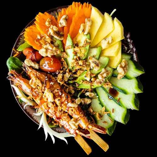 103. Salat mit Garnelen